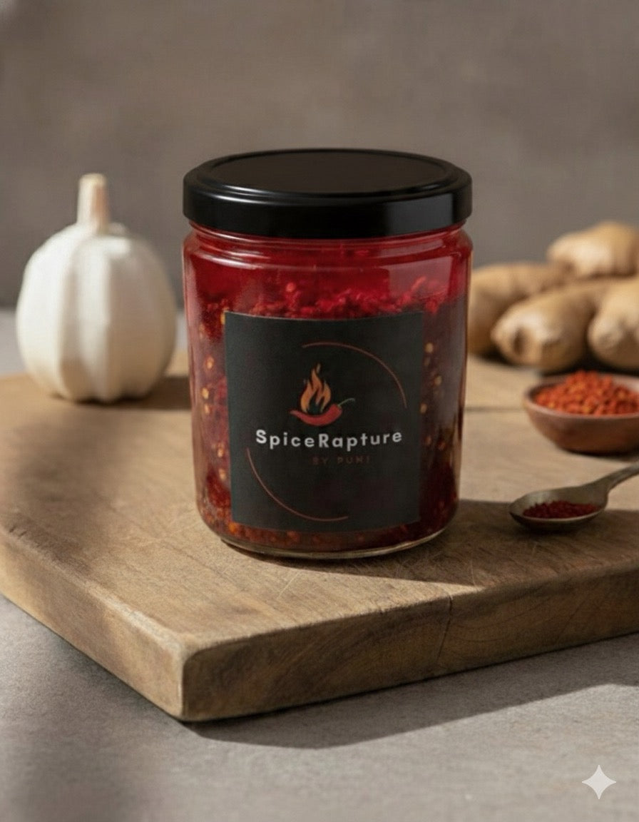 SpiceRapture Masala Chili Oil (VEGAN• CANOLA OIL • 250ML)